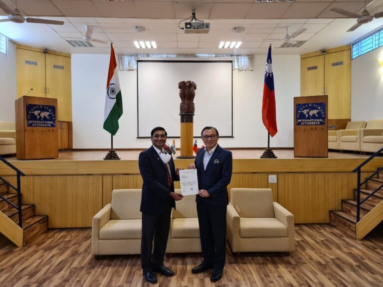 Read more about the article Taipei Economic & Cultural Center, Chennai appoints Dr. Vinod Surana as Hon. Legal Advisor